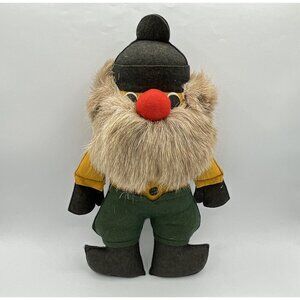 Fufel Felt Doll Canadian‎ Reindeer Fur Vintage
